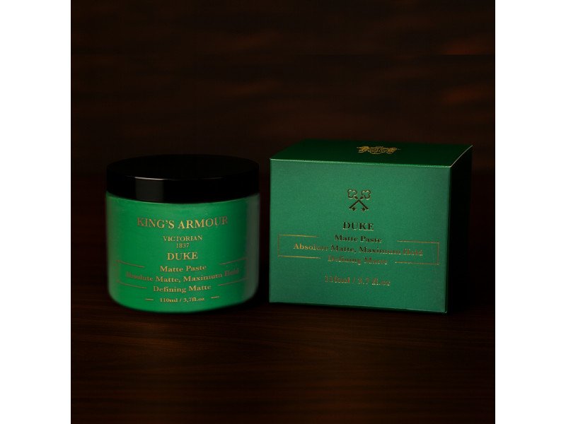 King's Armour Duke Matt Paste 110ml – Starker Halt, Flexibel, Natürliches Mattes Finish