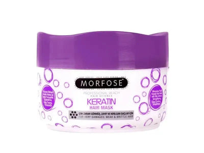 Morfose Haarmaske 500 ml for dry, damaged hair, provides intense moisture, strengthens hair, enhances shine.