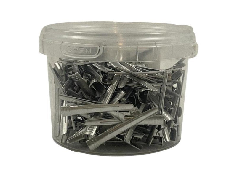Ahsen Professional Hochwertige 50mm Haarclips für Friseure, 100 Stück, Silber