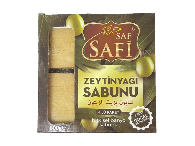 Reinigende Saf Safi Olivenölseife 4x150g Packung für sanfte Hautpflege