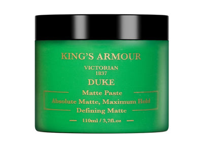 King's Armour Duke Matt Paste 110ml – Starker Halt, Flexibel, Natürliches Mattes Finish
