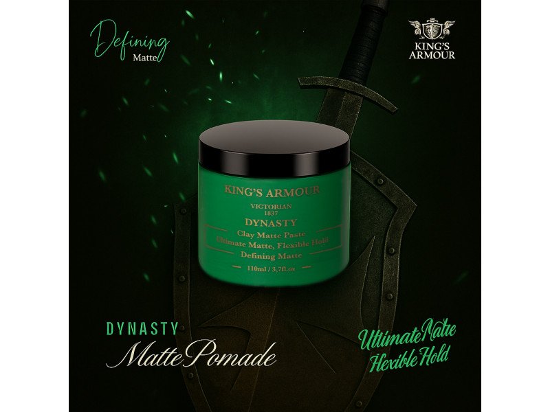 King's Armour Dynasty Matte Paste 110ml: Starker Halt, Matt-Finish, leicht auswaschbar