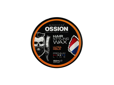 Ossion Ultra Hold Haarstyling Wachs 150ml – Starker Halt, Wasserbasiert, Kein Fett