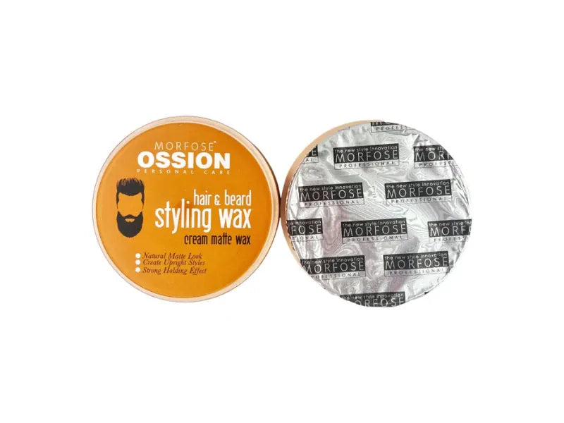Ossion Haar & Bart Styling Wachs 150ml – Mattes Finish, Starker Flexibler Halt