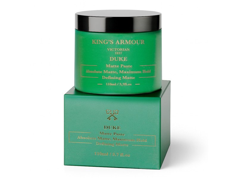 King's Armour Duke Matt Paste 110ml – Starker Halt, Flexibel, Natürliches Mattes Finish