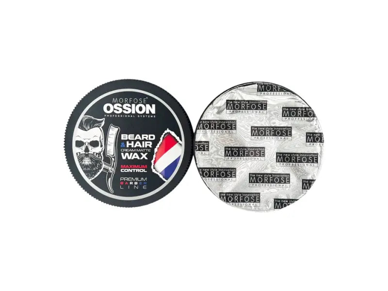 Ossion Bart- & Haarcreme Mattes Wachs: Maximaler Halt, 175ml für perfektes Styling