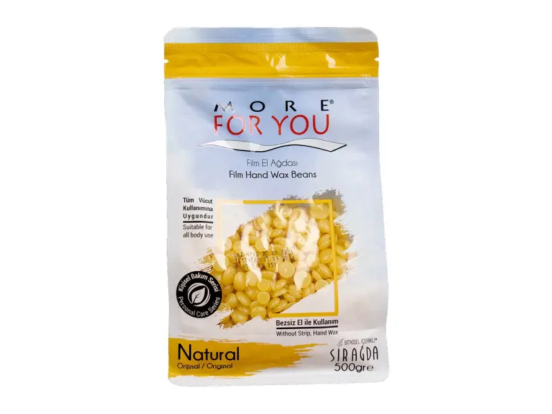 More For You Natürliche Film Hartwachsbohnen Gelb 500g für Sanfte Streifenlose Haarentfernung