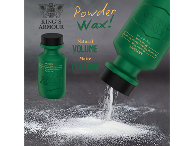 King's Armour Artisan Volumen Puderwachs 20g: Starker Matt-Halt für Flexibles Haarstyling