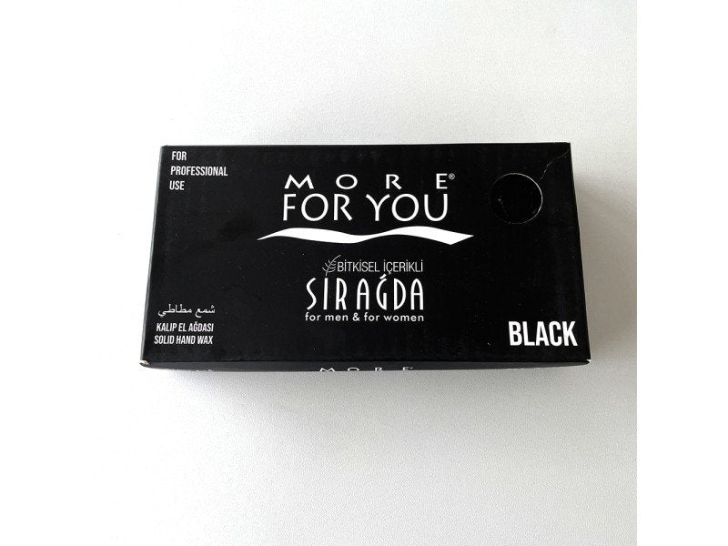 More For You Schwarzes Festes Handwachs 500ml für Tiefe Handpflege & Zellerneuerung