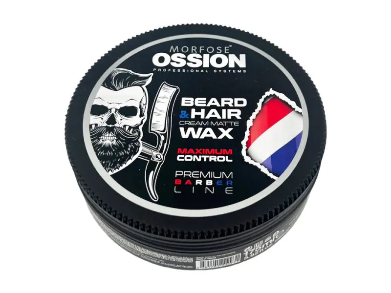 Ossion Bart- & Haarcreme Mattes Wachs: Maximaler Halt, 175ml für perfektes Styling