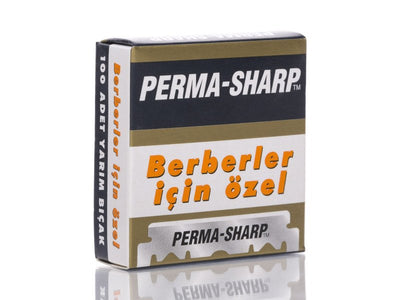 Perma Sharp Präzisions-Rasierklingen Einzelschneide 100 Stück: Scharf, Langlebig für Professionelle Rasur