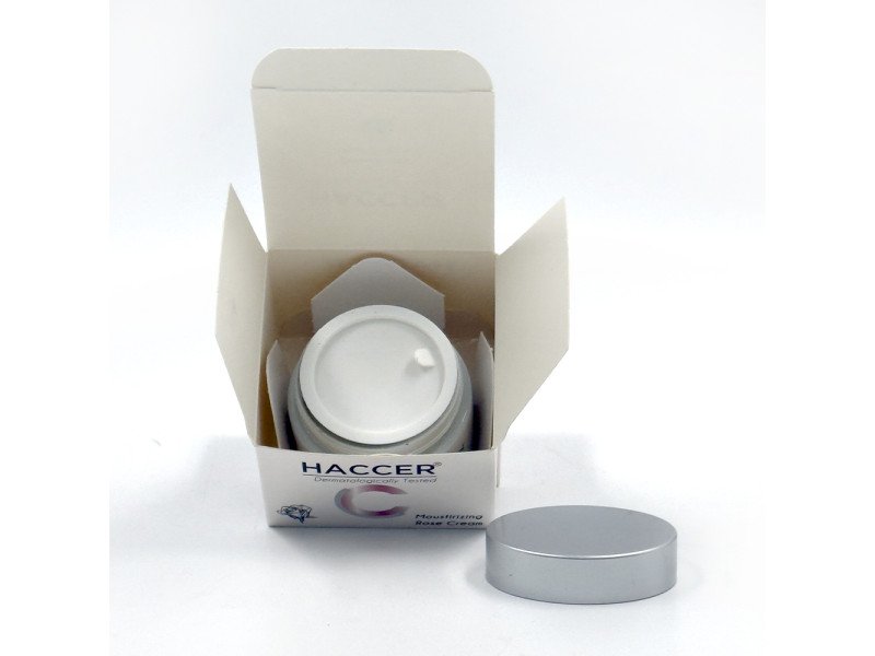 Haccer Rosencreme 50ml: Beruhigende Feuchtigkeitspflege mit echtem Rosenextrakt