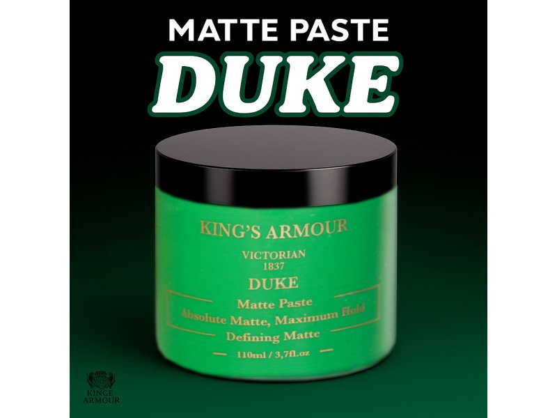 King's Armour Duke Matt Paste 110ml – Starker Halt, Flexibel, Natürliches Mattes Finish